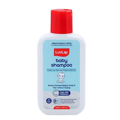 LuvLap Milky Soft Baby Shampoo with Milk Protein, Vitamin E & Coconut Oil, Shea Butter & Chamomile