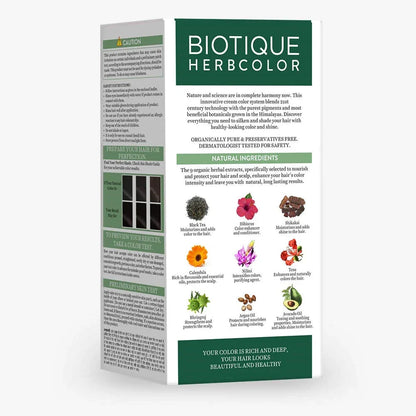 Biotique Herbcolor 3N Darkest Brown Kit
