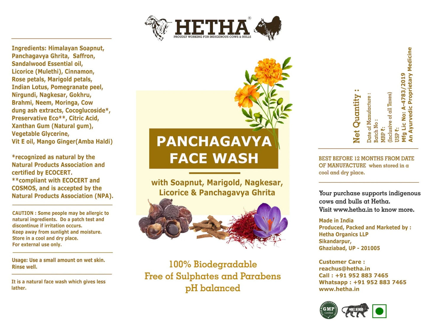Hetha Panchgavya Face Wash
