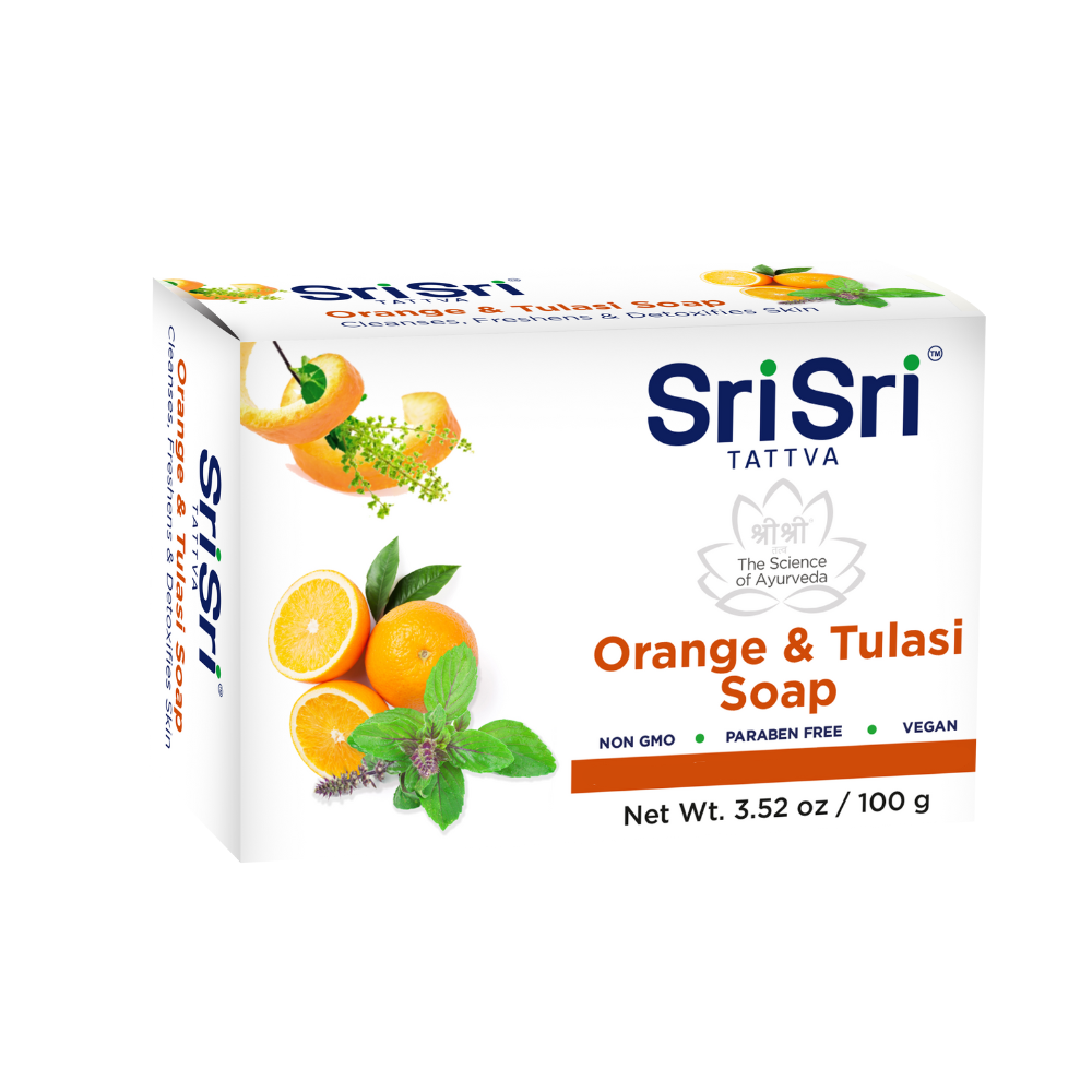 Sri Sri Tattva Orange & Tulasi Soap