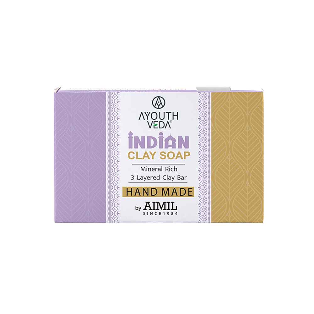 AYOUTH VEDA Indian Clay Handmade Soap - 100 gms