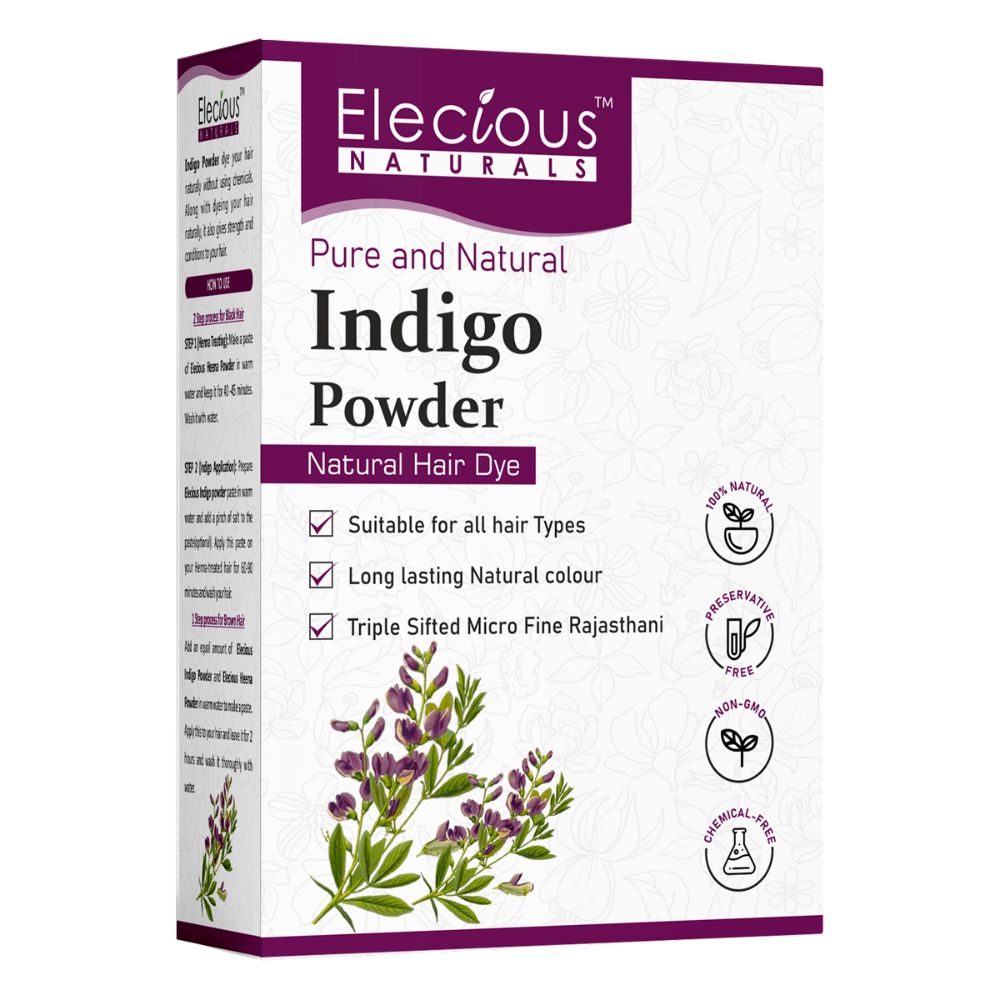 Elecious Naturals Indigo Powder for black Hair