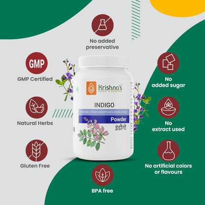 Krishna'S Herbal & Ayurveda Indigo Powder