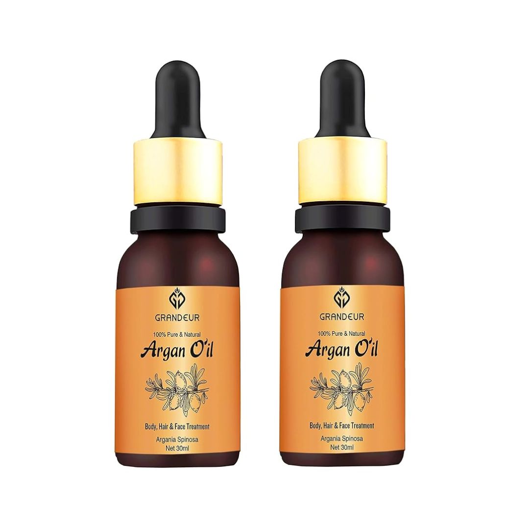 Grandeur Pure & Natural Moroccan Argan Oil - 30 ml (Pack of 2)