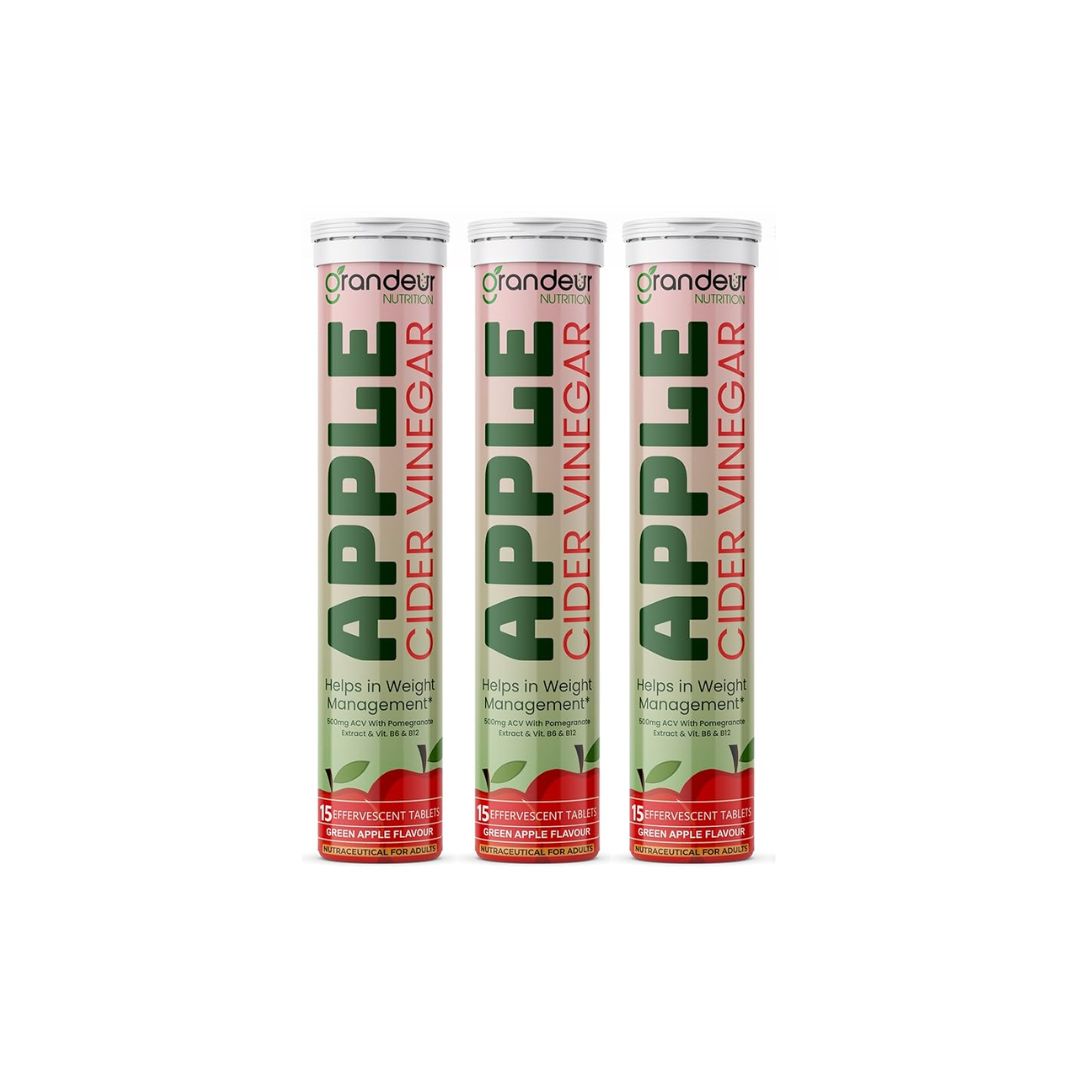Grandeur The Plant Based Apple Cider Vinegar Tablets Green Apple