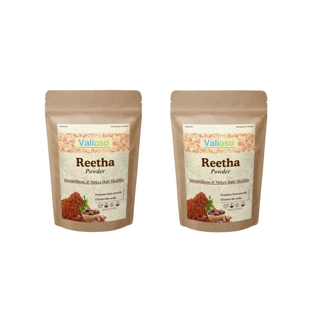 Valioso Reetha Powder for Hair Growth - 100 gms (Pack of 2)