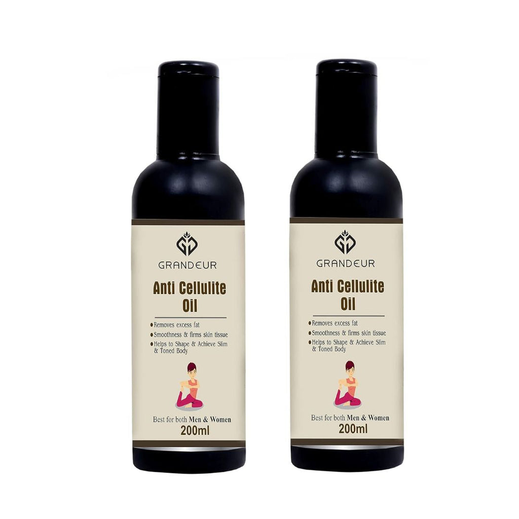 Grandeur Anti Cellulite & Skin Toning Fat Burning Oil & Slimming - 200 ml (Pack of 2)