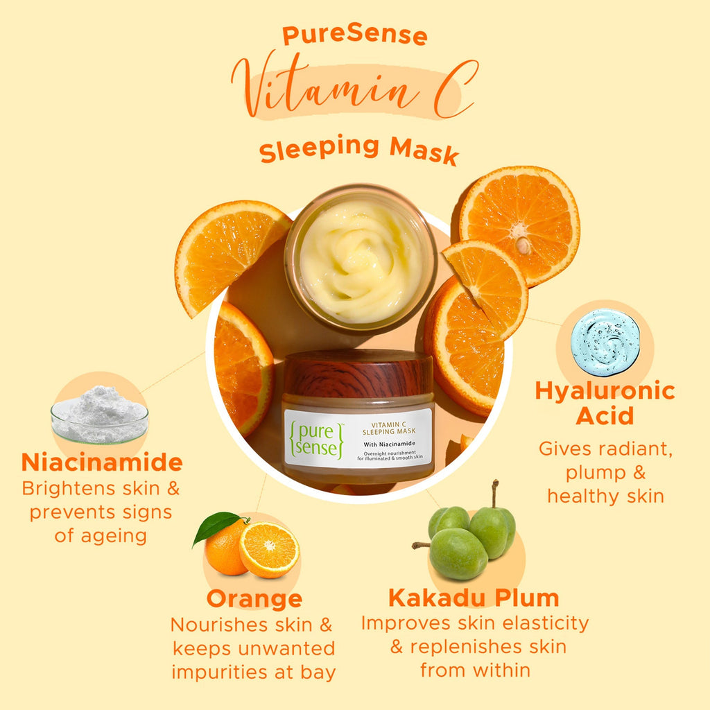 Puresense Vitamin C Sleeping Mask - 50 gms