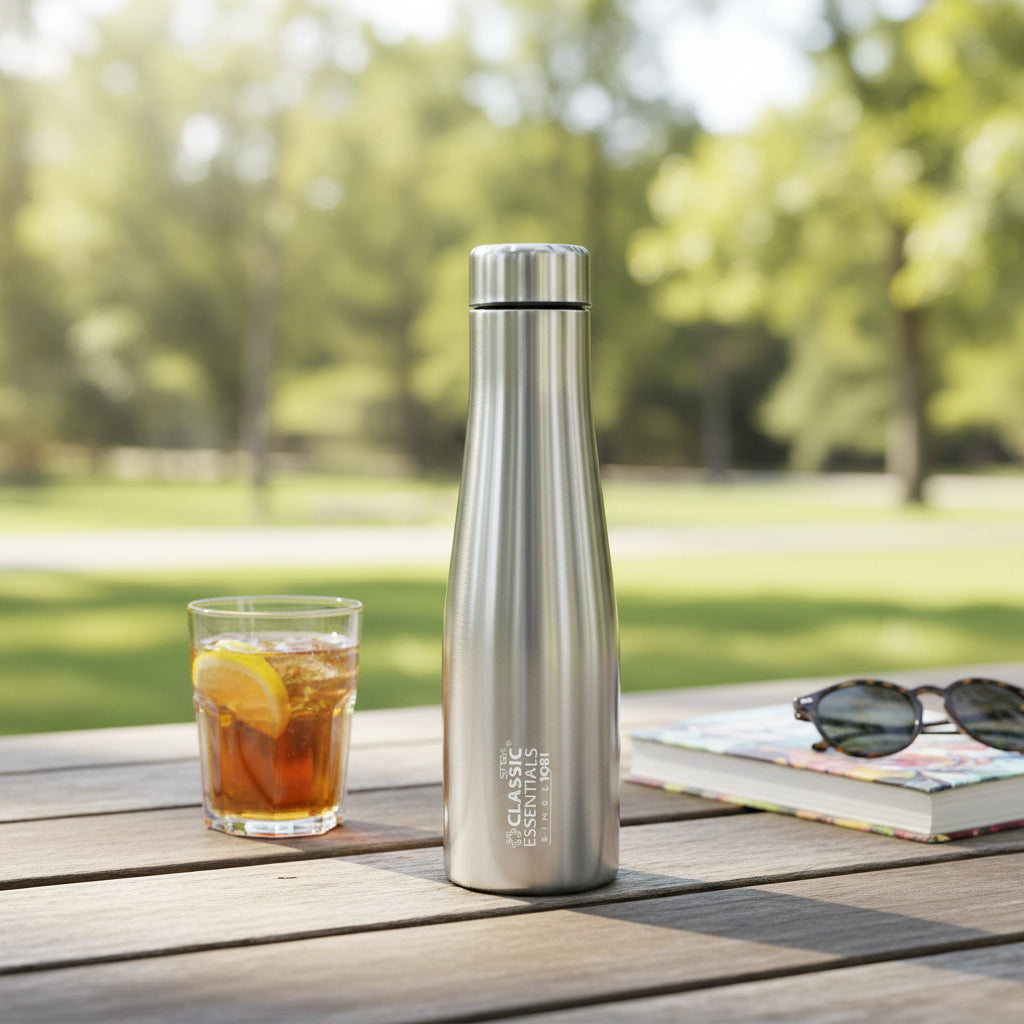 Classic Essentials Stainless Steel Inox Carbo Bolt Matt Finish Water Bottle 1000ml