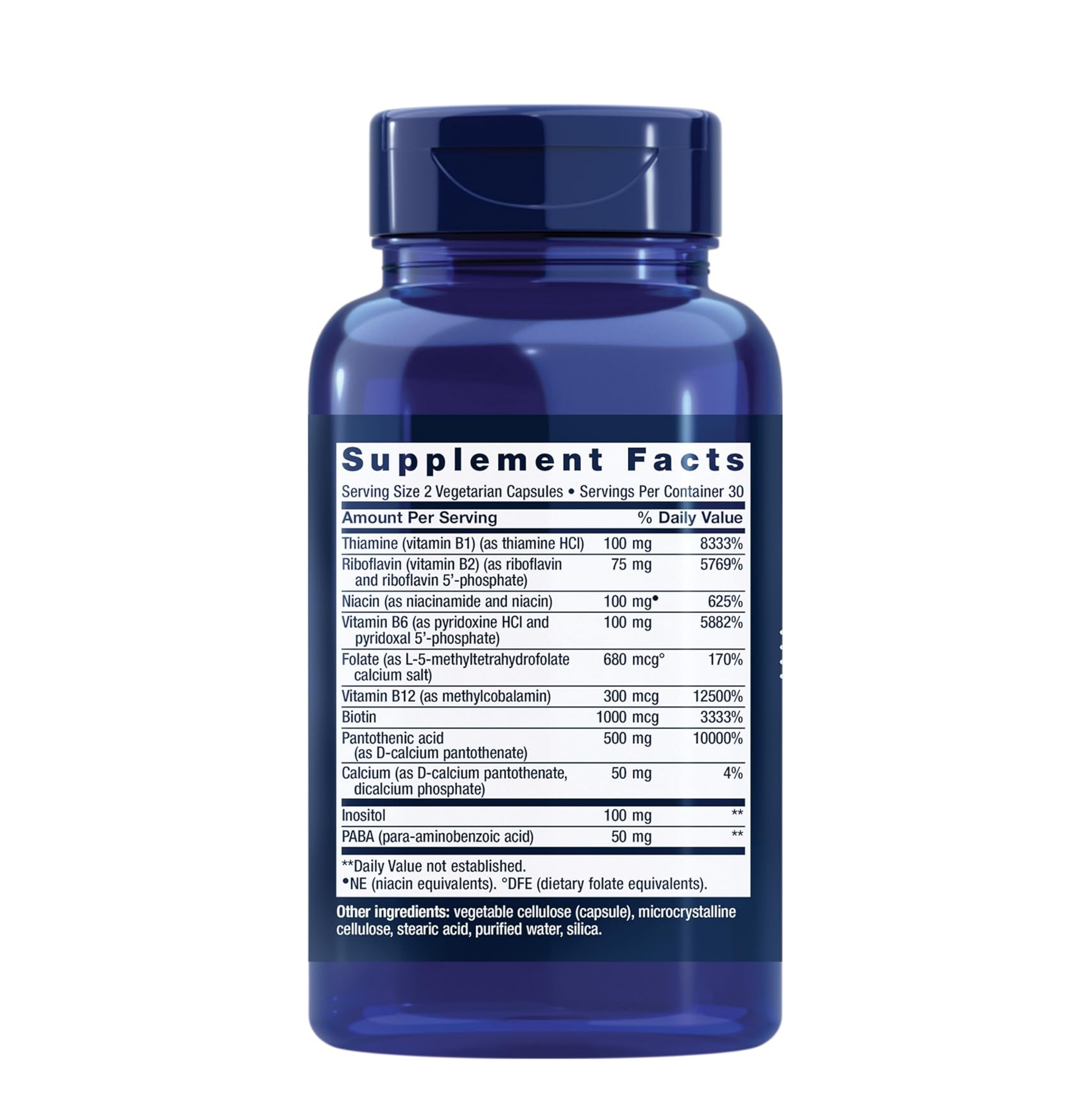 Life Extension BioActive Complete B-Complex, Heart, Brain and Nerve Support, Healthy Energy, Metabolism, Complete B Complex, 60 Vegetarian Capsules