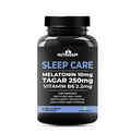 Nutrasium Melatonin 10 mg Sleeping Pill with Tagar 250 mg | Sleep Supplement for Men & Women | Melatonin Tablet for Restful & Deep Natural Sleeps | Sleep Care Tablets 120 (120 Tablets, Sleep Care)