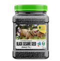Bliss of Earth 600gm unhulled Black Sesame Seeds, Kaale Til, Fresh & Organic Fully Fiber Rich Great for Cooking & Baking