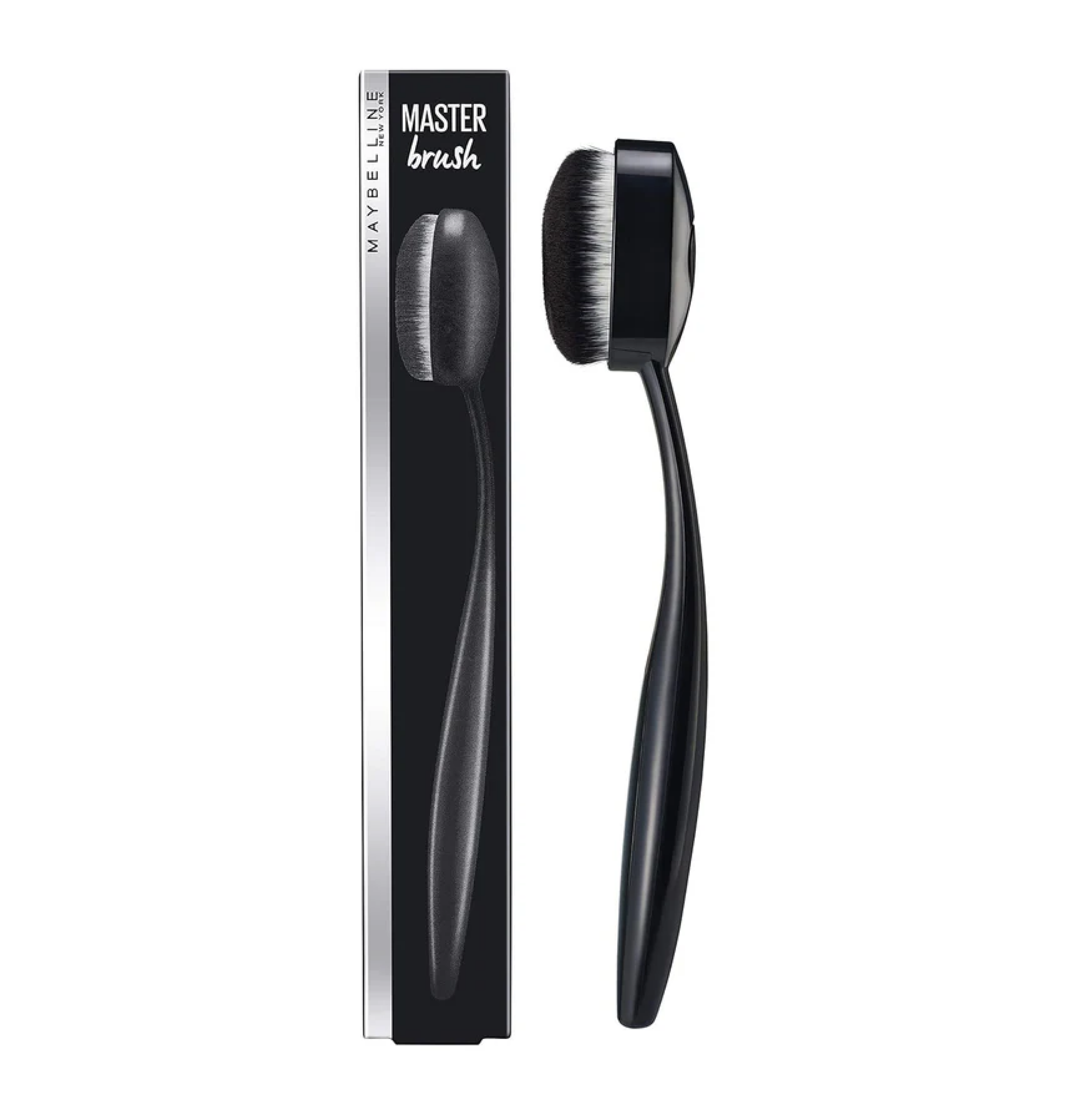 Maybelline New York Master Foundation Oval Brush, 34.9g - Black