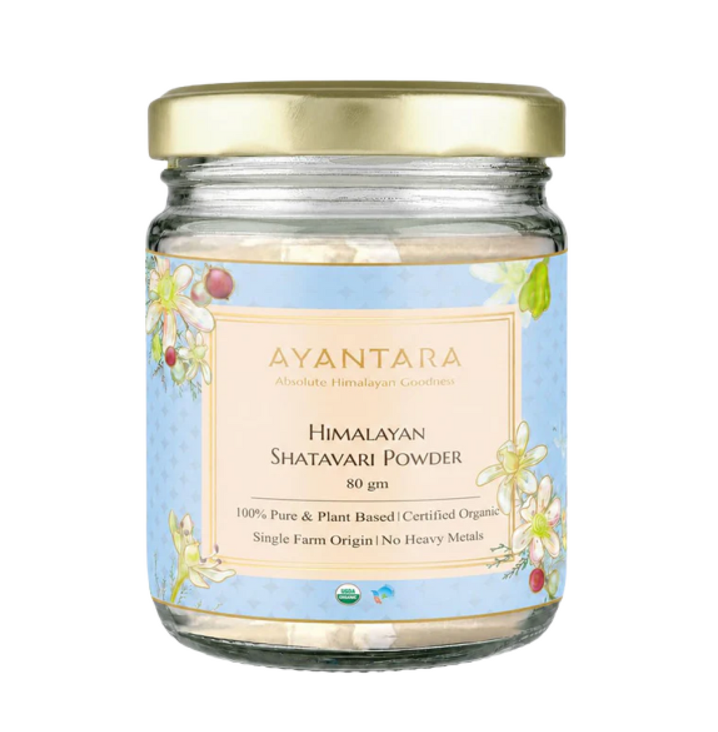 Himalayan Shatavari Powder - 80g | 100% Natural & Organic | Supports Womenâ€™s Health & Hormonal Balance, Lactation, PCOS & PMS | Immunity & Vitality Booster | No Preservatives | Lab Tested