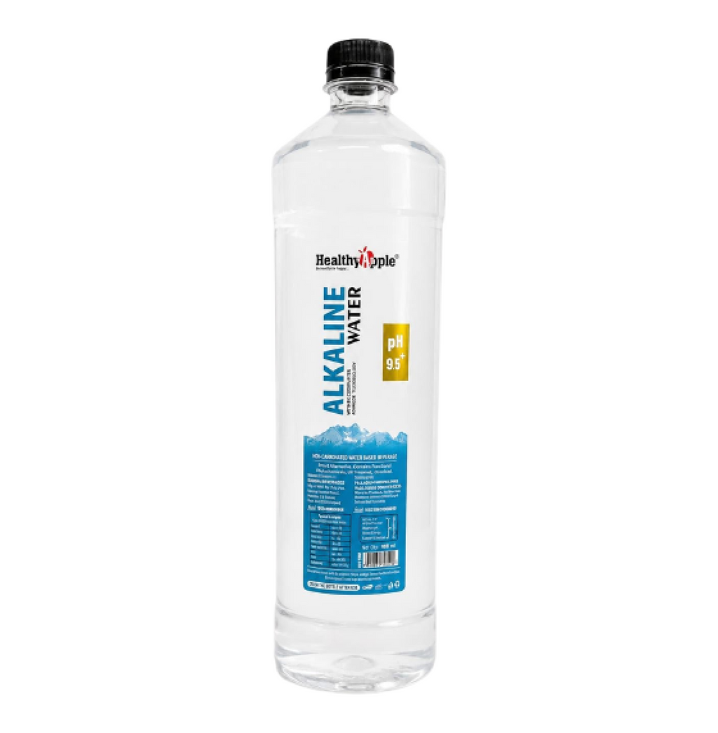 Healthy Apple Alkaline Water, pH 9.5+, Non-Carbonated, with Minerals and Antioxidants, 990 ml