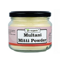 Go Organic Multani Mitti Powder for Face and Hair - 100% Natural Fuller's Earth Clay for Acne Control, Oil Absorption & Glowing Skin - 150g Premium Glass Jar - Chemical & Pesticide Free