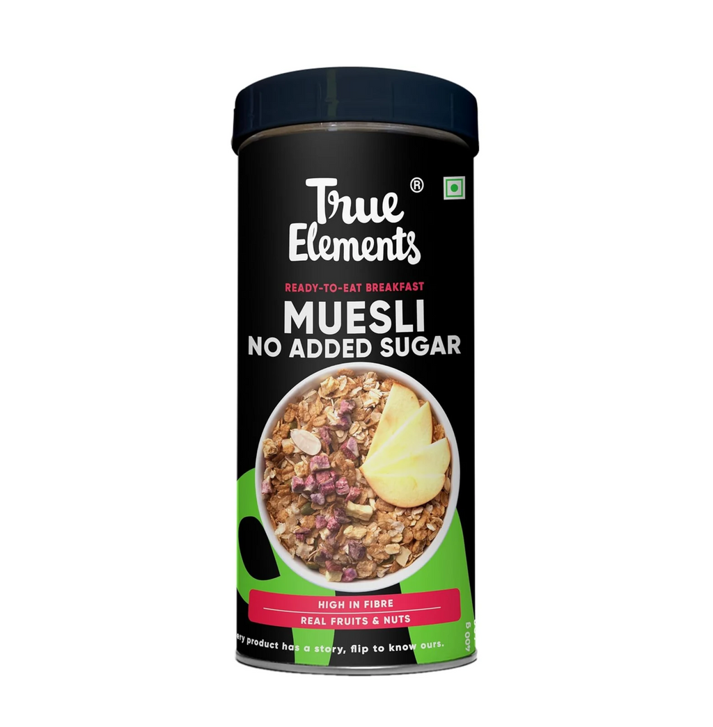 True Elements Muesli No Added Sugar 400gm
