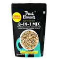 True Elements 8-in-1 Mix Ready-to-Eat Snack, Watermelon, Pumpkin, Sunflower, Flax, Sesame, Almonds, Cashews, Soynuts, High in Protein, 500g
