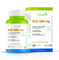 Haleup NAC 99% (N-Acetyl Cysteine) 600 mg, Haleup INC USA, 60 capsules, enriched with Vitamin C for Glutathione Production, Respiratory Health, Liver Detox, Antioxidant Support