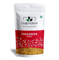 Organature Whole Methi (Fenugreek) 350 Gram-Natural Dried & Indian Spices & Masala|Methi Dana, Whole Fenugreek Seeds, No Artificial Colours & Preservatives
