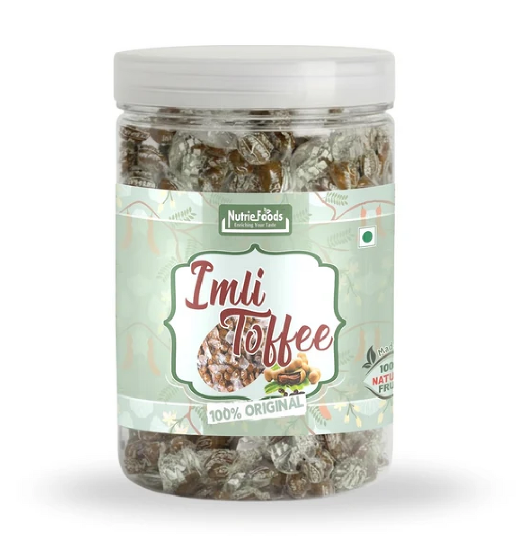 Nutriefoods Imli Toffee (Tamarind Toffee), 100% Natural Product | No Added Artificial Flavors, Colors and Preservatives | Tangy Taste (Sweet and Sour) (350gm)