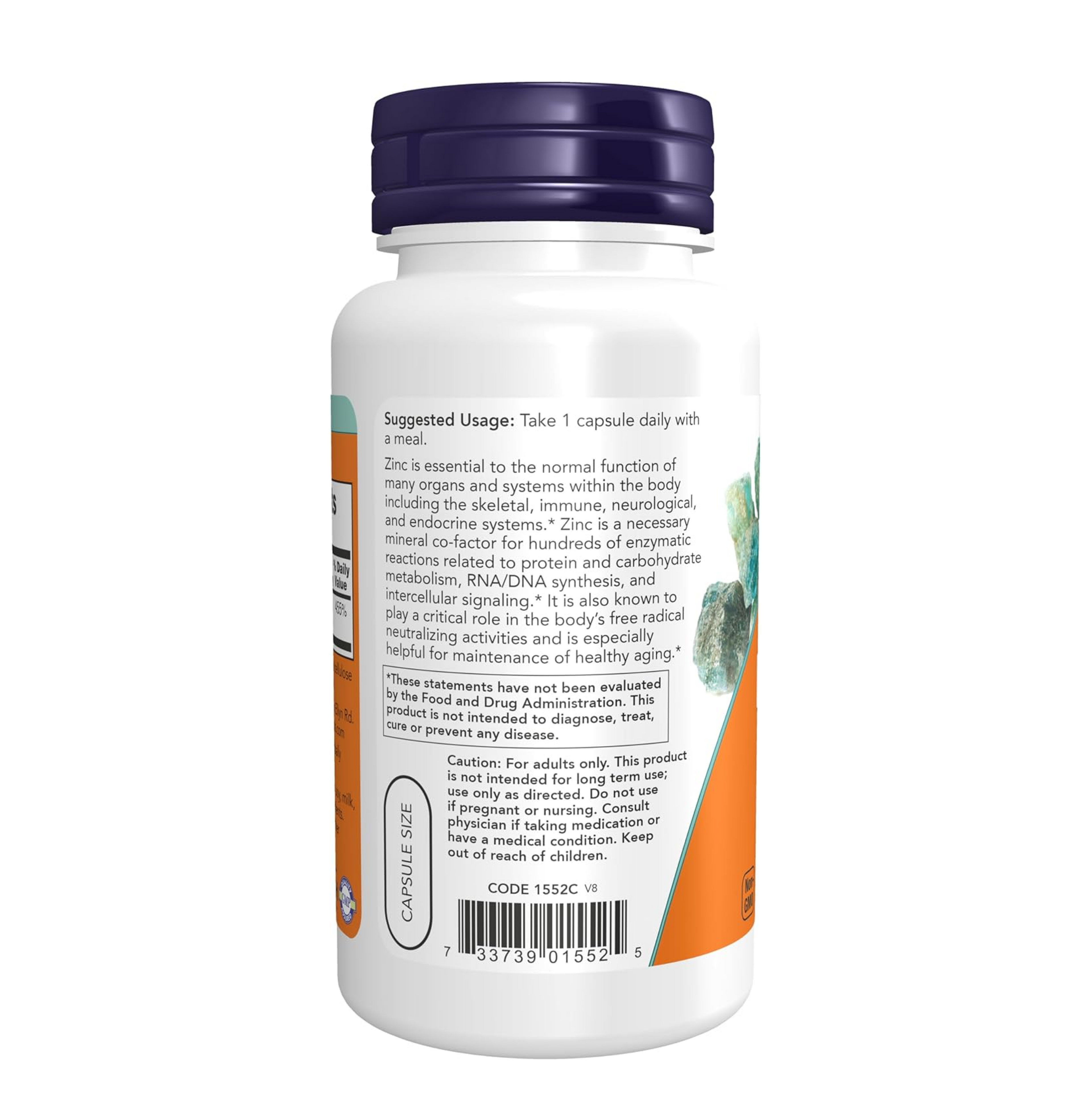 NOW Foods Supplements, Zinc Picolinate 50 mg, Supports Enzyme Functions*, Immune Support*, 120 Veg Capsules (Packaging may vary)