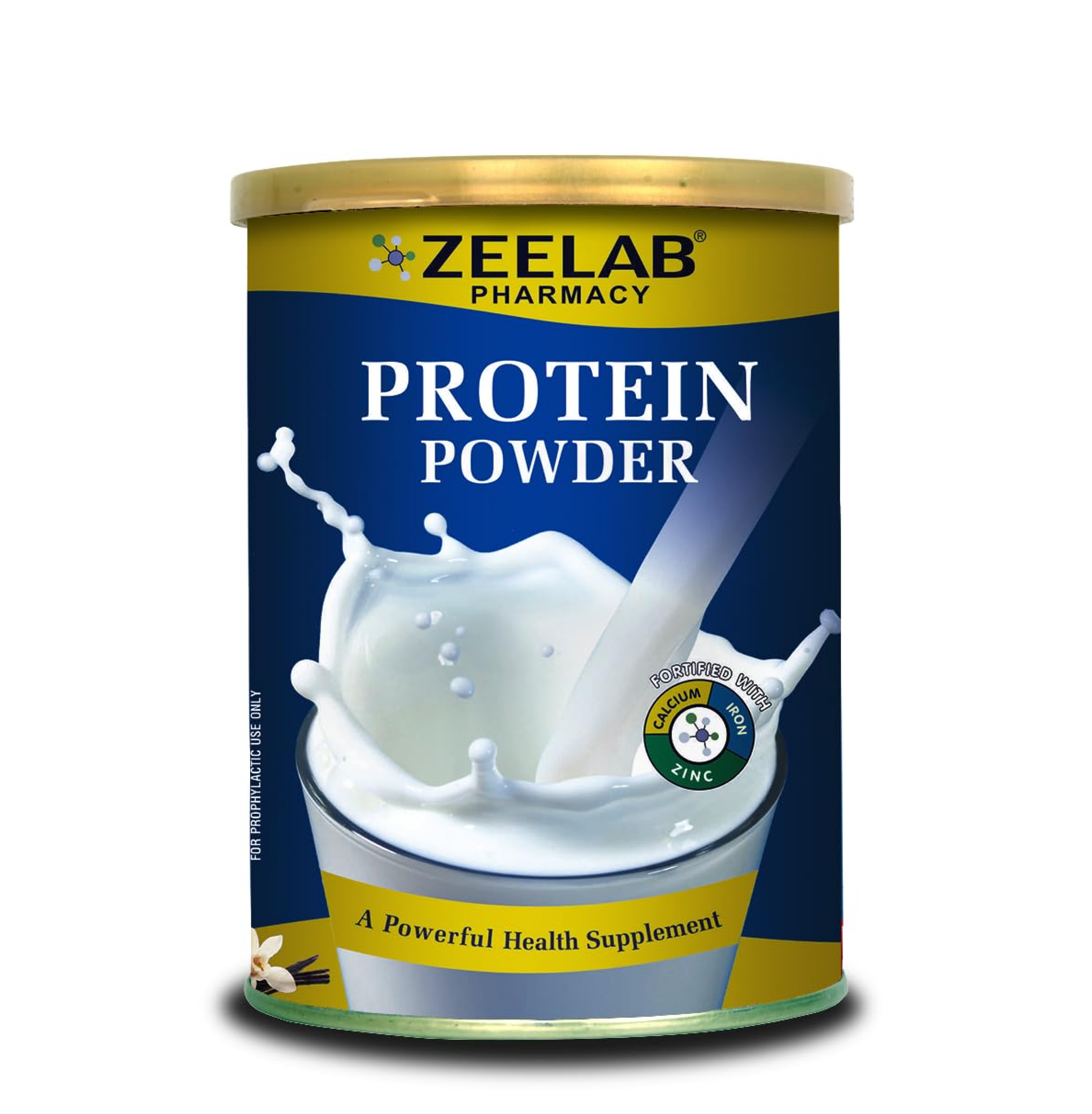 Zeelab Protein Powder 200g Vanilla | Health And Nutritional Protein Drink For All Age Group | 25 Vital Nutrients to Support Strength, Immunity and Active Life (Vanilla Flavour)