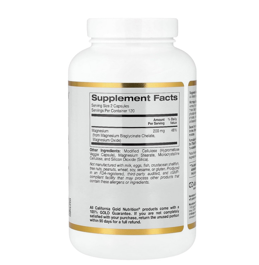 Magnesium Bisglycinate, High Absorption Albion Minerals, 240 Veggie Capsules