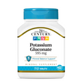 21st Century Potassium Gluconate, 595 mg, 110 Tablets