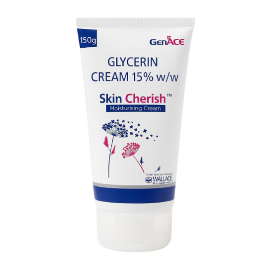 Skin Cherish Glycerin Cream 15% w/w â€“ 150g | Deep Moisturizing Cream for Dry & Sensitive Skin | Hydrating, Nourishing & Soothing Formula | Dermatologically Tested