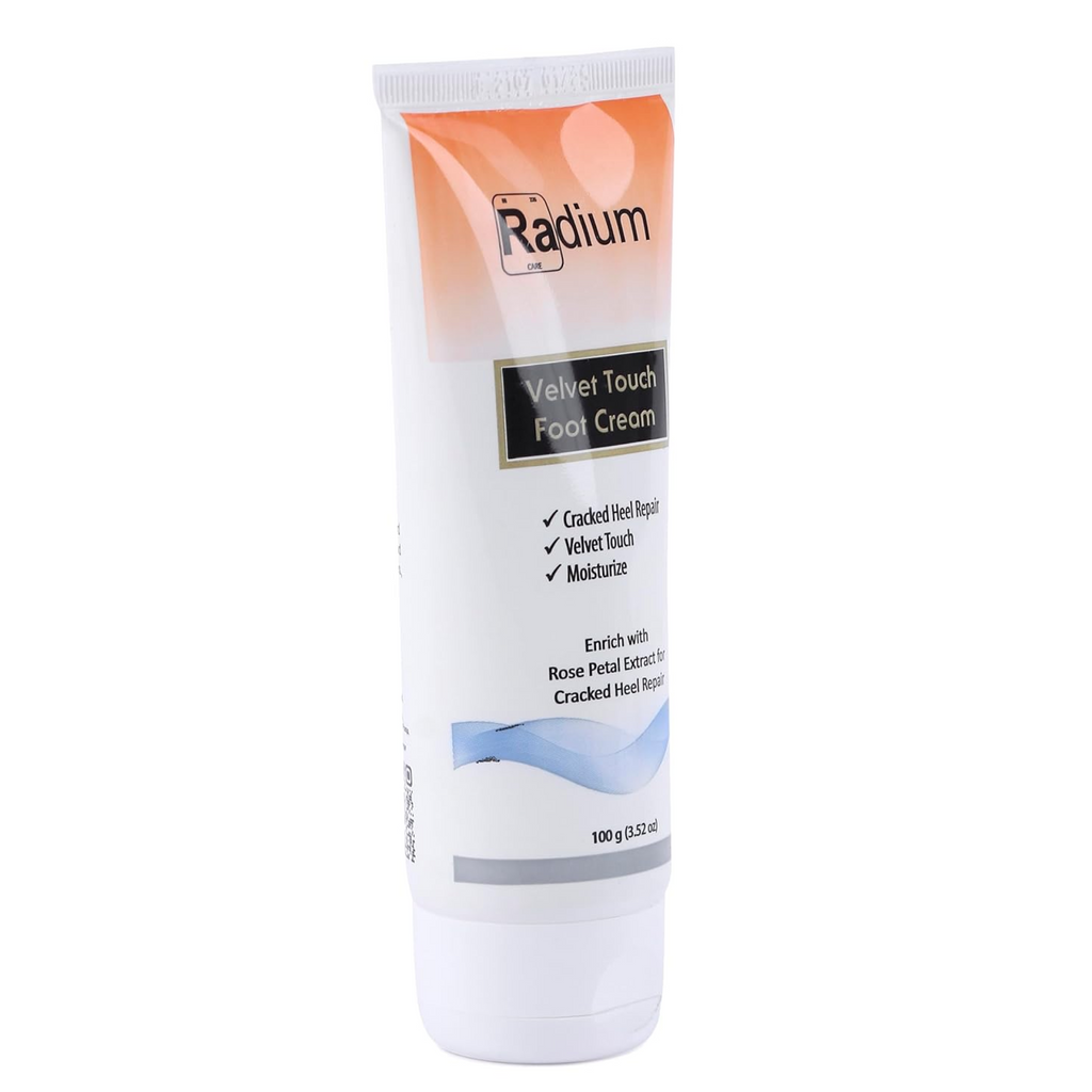 Radium Velvet Touch Foot Cream - Cracked Heel Repair - Velvet Touch - Moisturize - Enrich with rose petal extract - Male & Female - 100GM