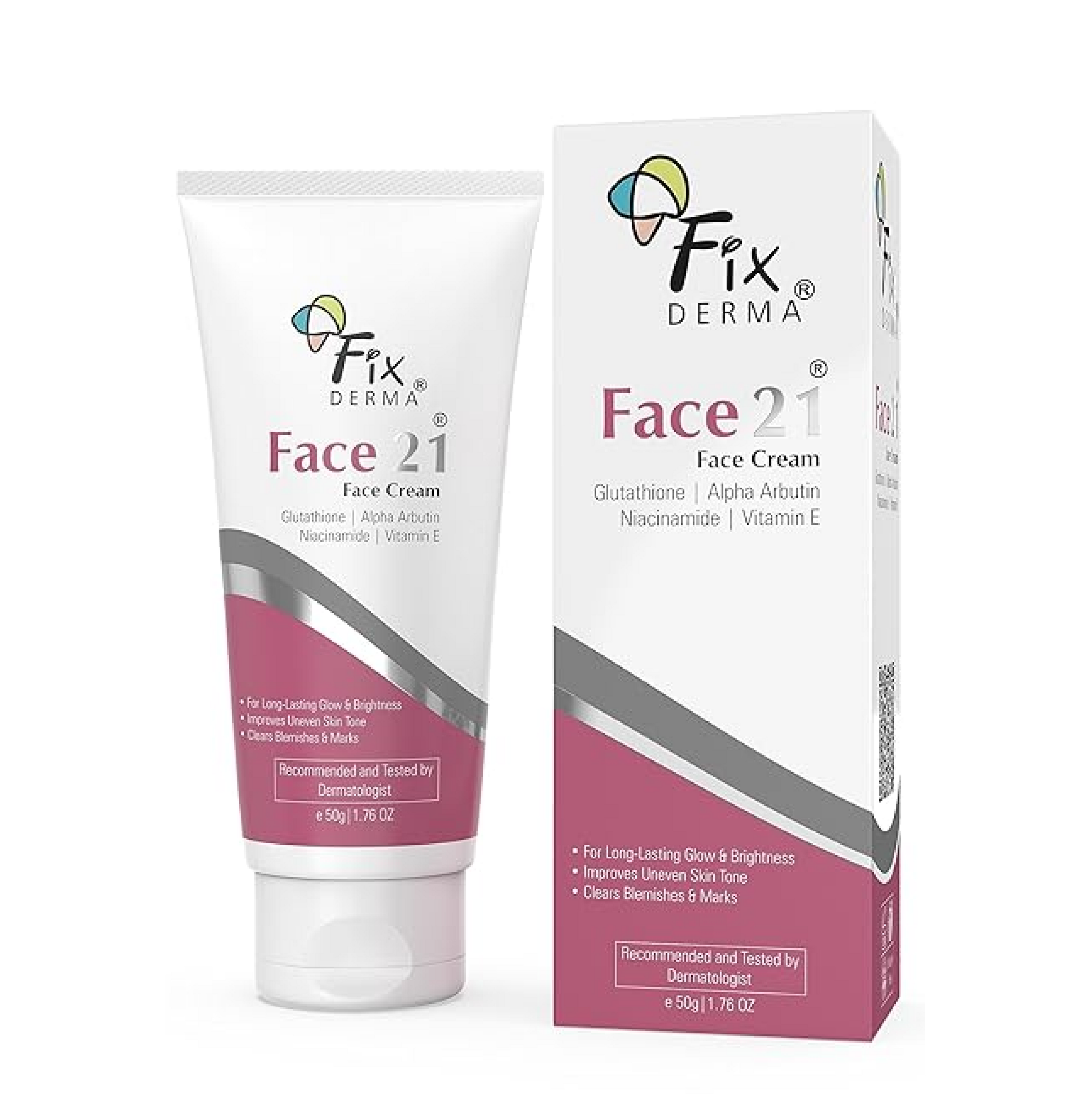 Fixderma 2% Niacinamide Face 21 Cream with Alpha Arbutin | Anti Ageing Cream for Women | Reduces Wrinkles and Fine Lines - 50 gm