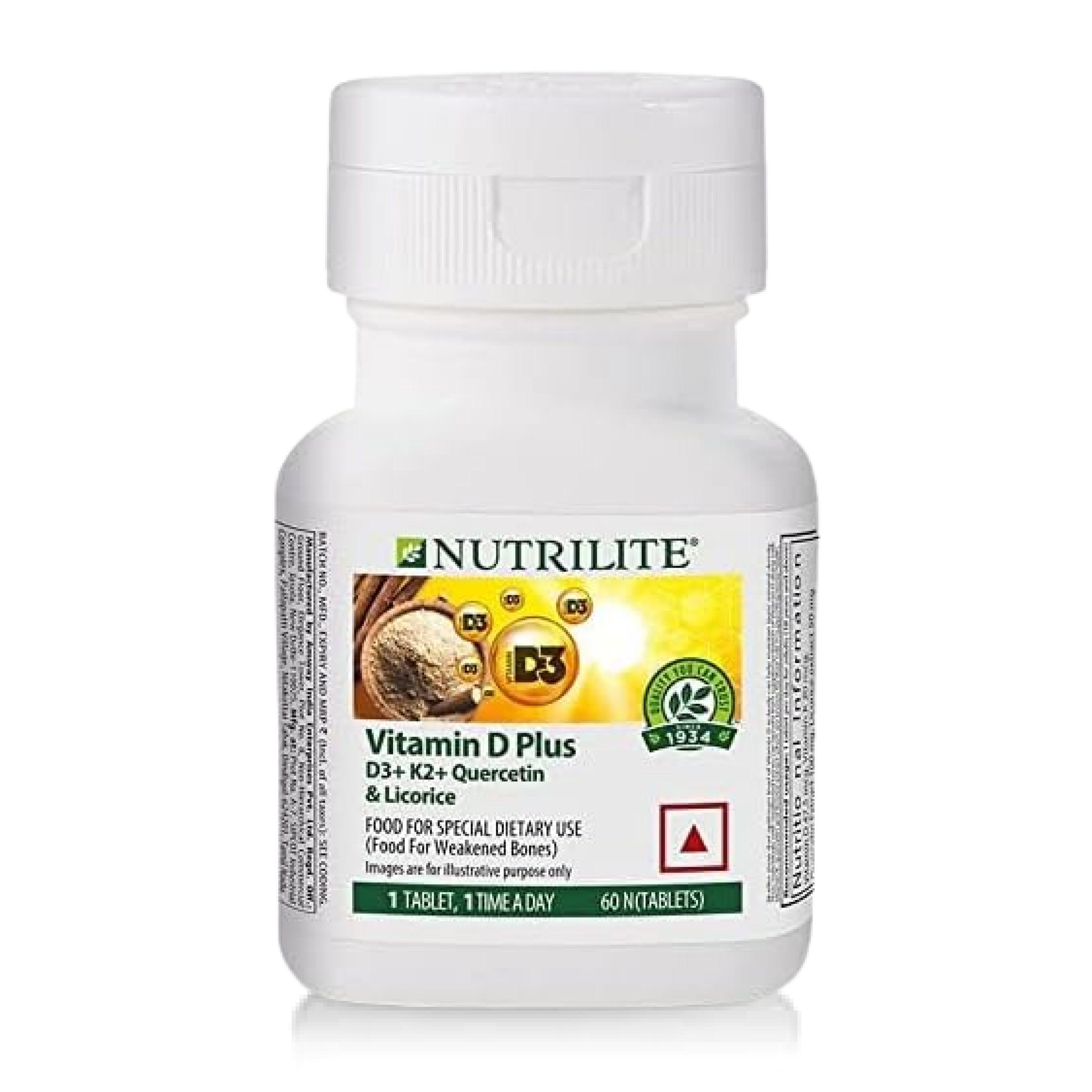 Nutrilite Vitamin D Plus Daily Supplement, 60 Tablets