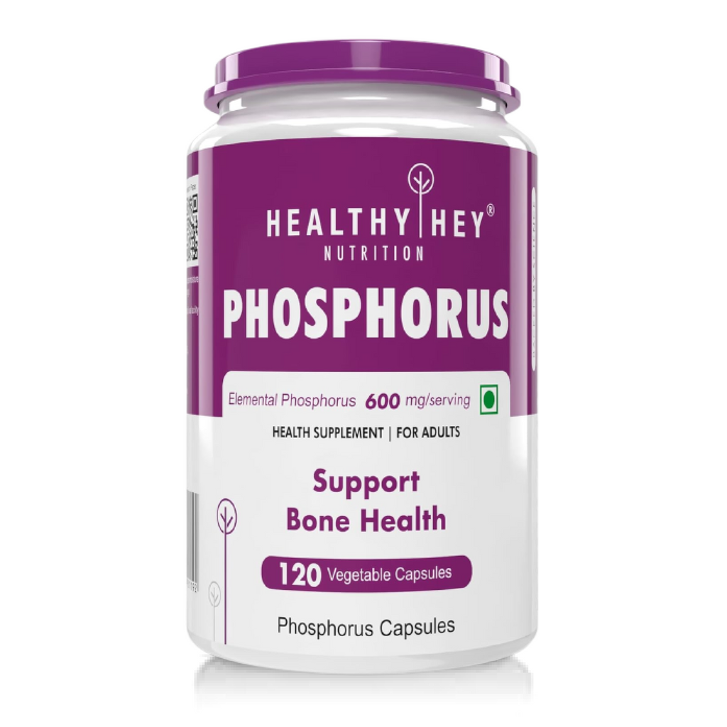 HealthyHey Nutrition Phosphorus - Support Bone Health -120 Veg. Capsules