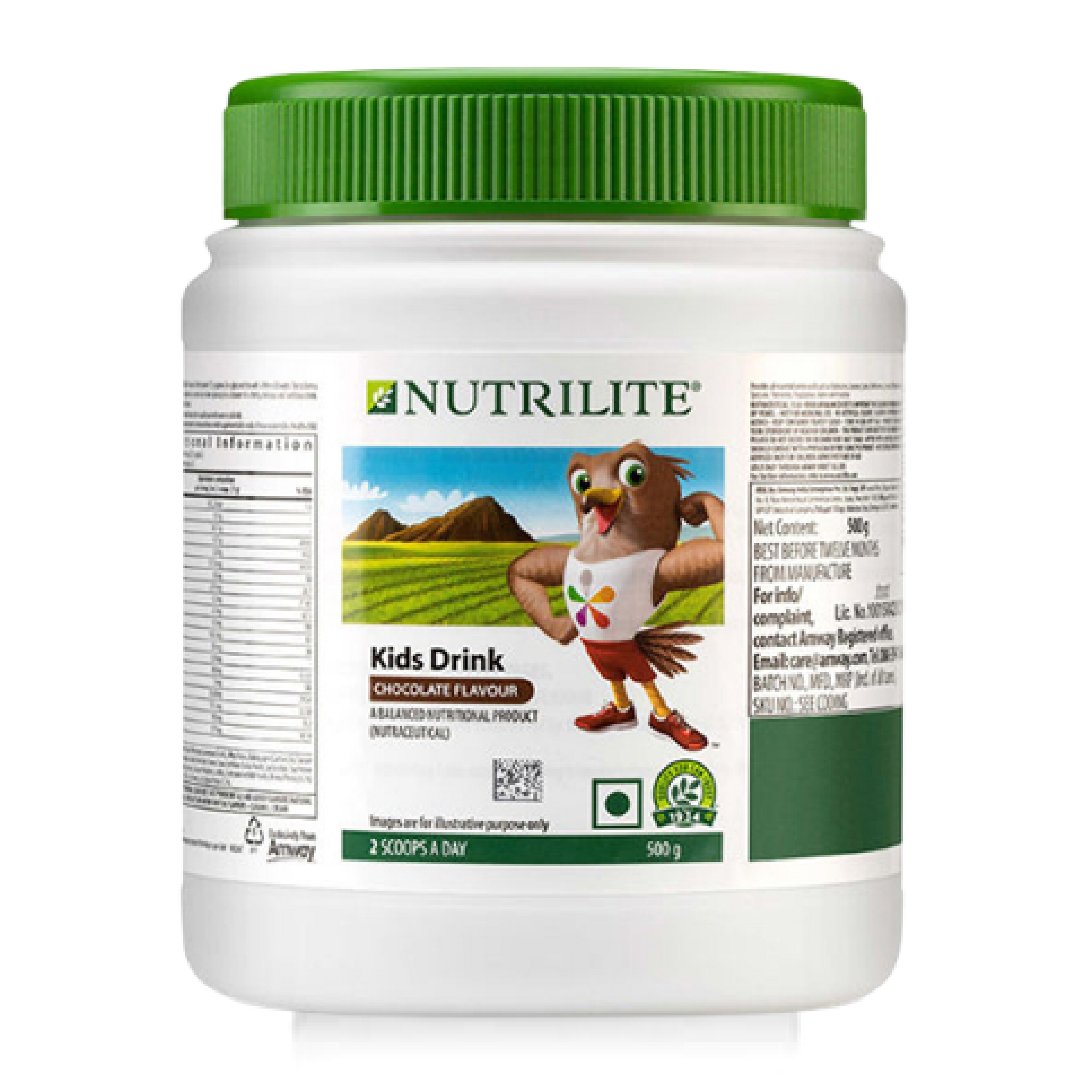 NUTRILITE Kids Drink - Chocolate Flavor With Essential Vitamins & Minerals (500 Gms)