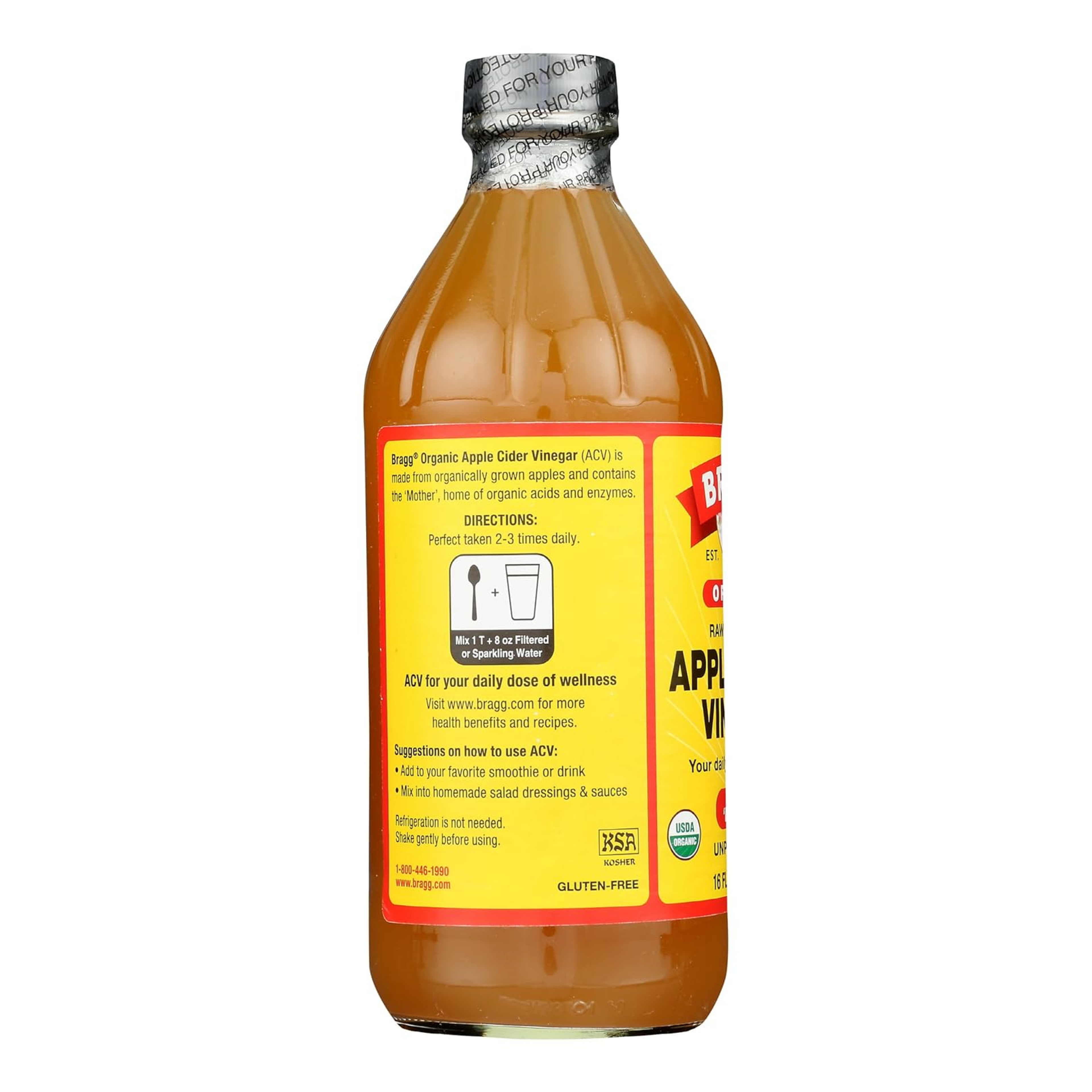 Bragg, Organic Apple Cider Vinegar with The 'Mother', 16 fl oz (473 ml)