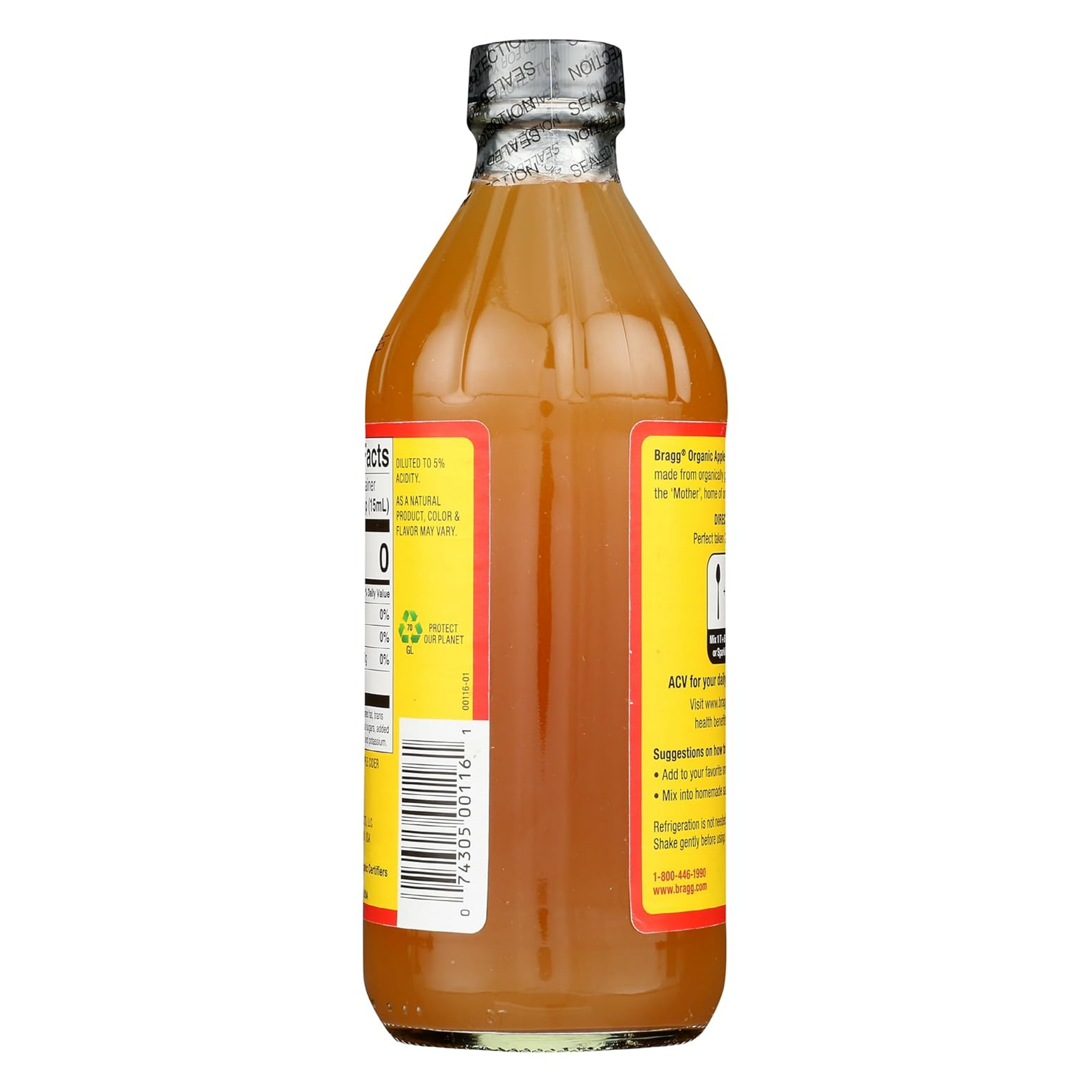 Bragg, Organic Apple Cider Vinegar with The 'Mother', 16 fl oz (473 ml)