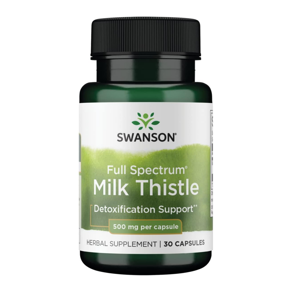 Swanson Full Spectrum Milk Thistle 500 Milligrams 30 Capsules
