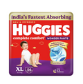 Huggies Complete Comfort Wonder Pants | Pant Style Baby Diapers Extra Large Size (XL), 56 Count | India's Fastest Absorbing Diaper, Prevents Diaper Rash, Ideal for 12 to 17 Kgs