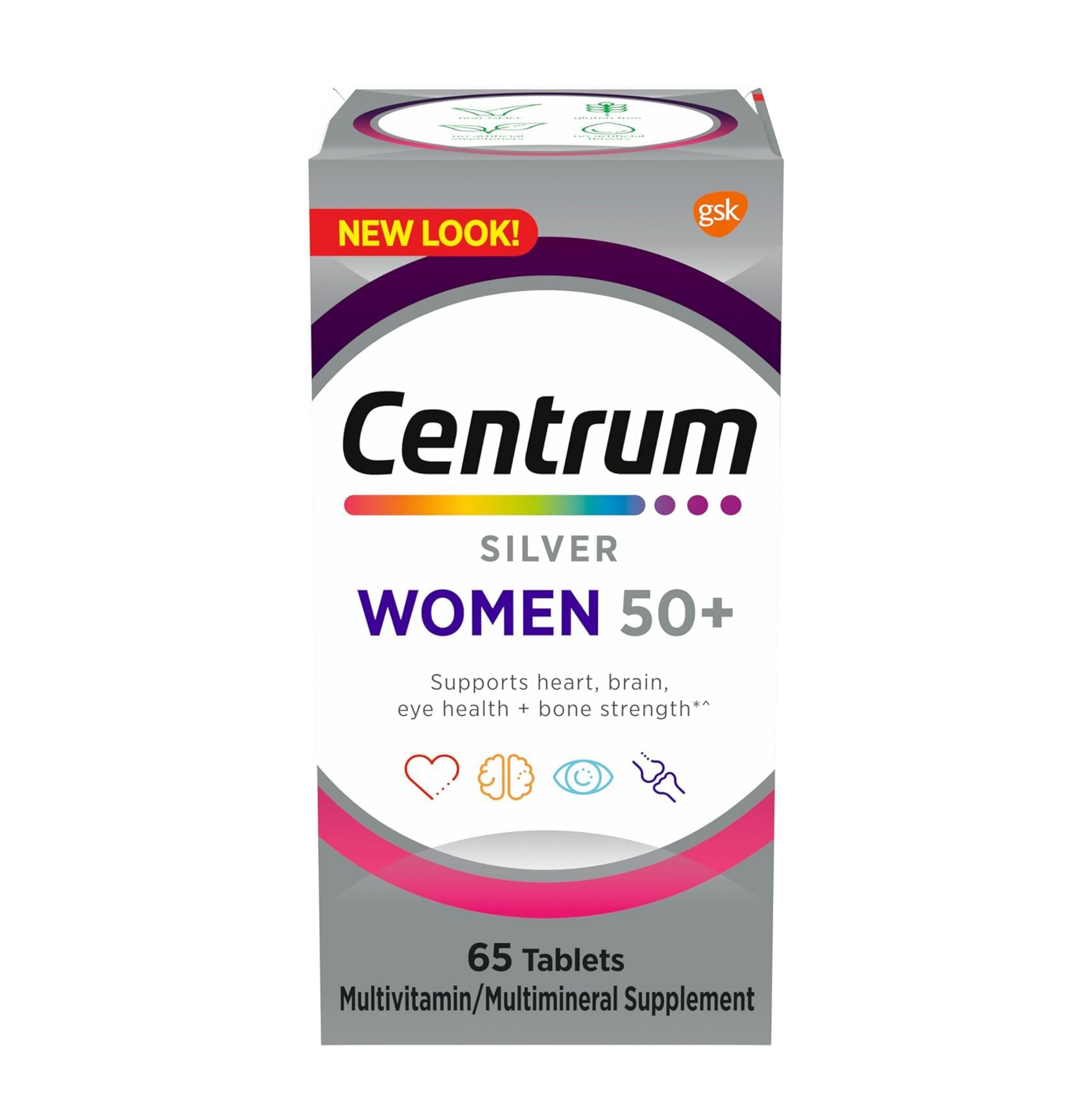 Centrum Silver Women 50+ Multivitamin Tablet, 65 Count