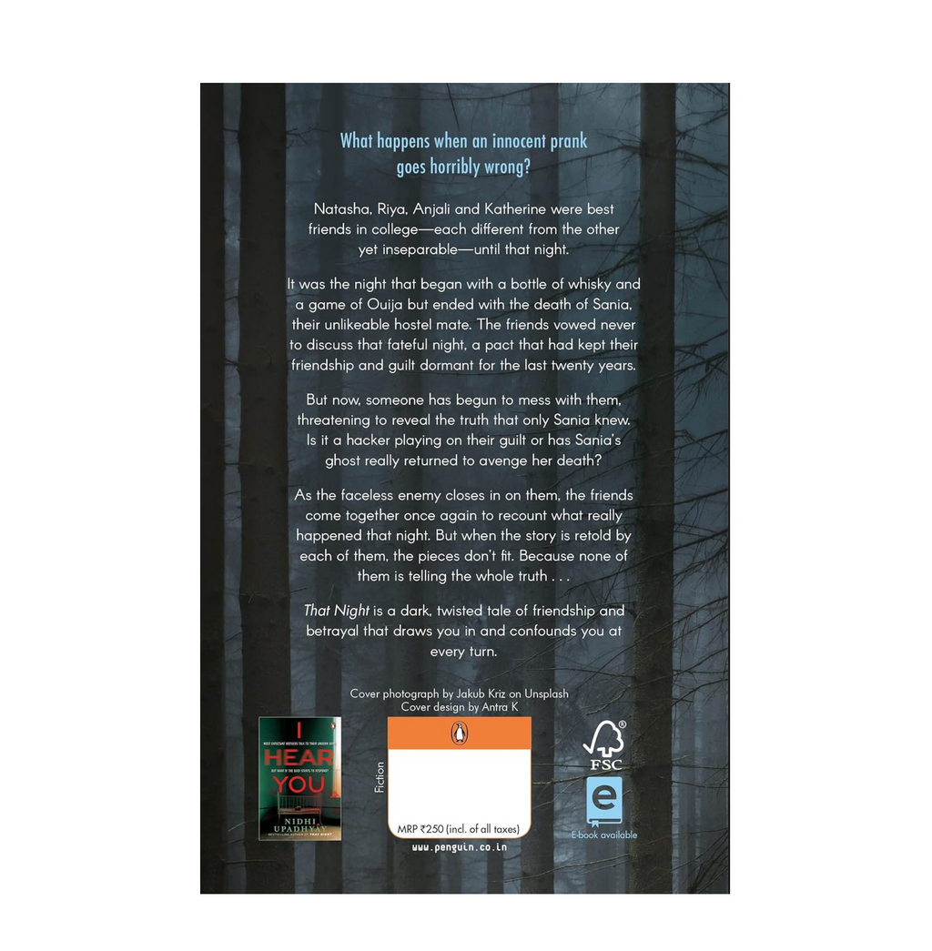 That Night: Four Friends. Twenty Years. One Haunting Secret. | A psychological thriller novel that revolves around haunting mysteries