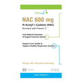 Haleup USA NAC 600 mg, Enriched with Vitamin C,60 capsules