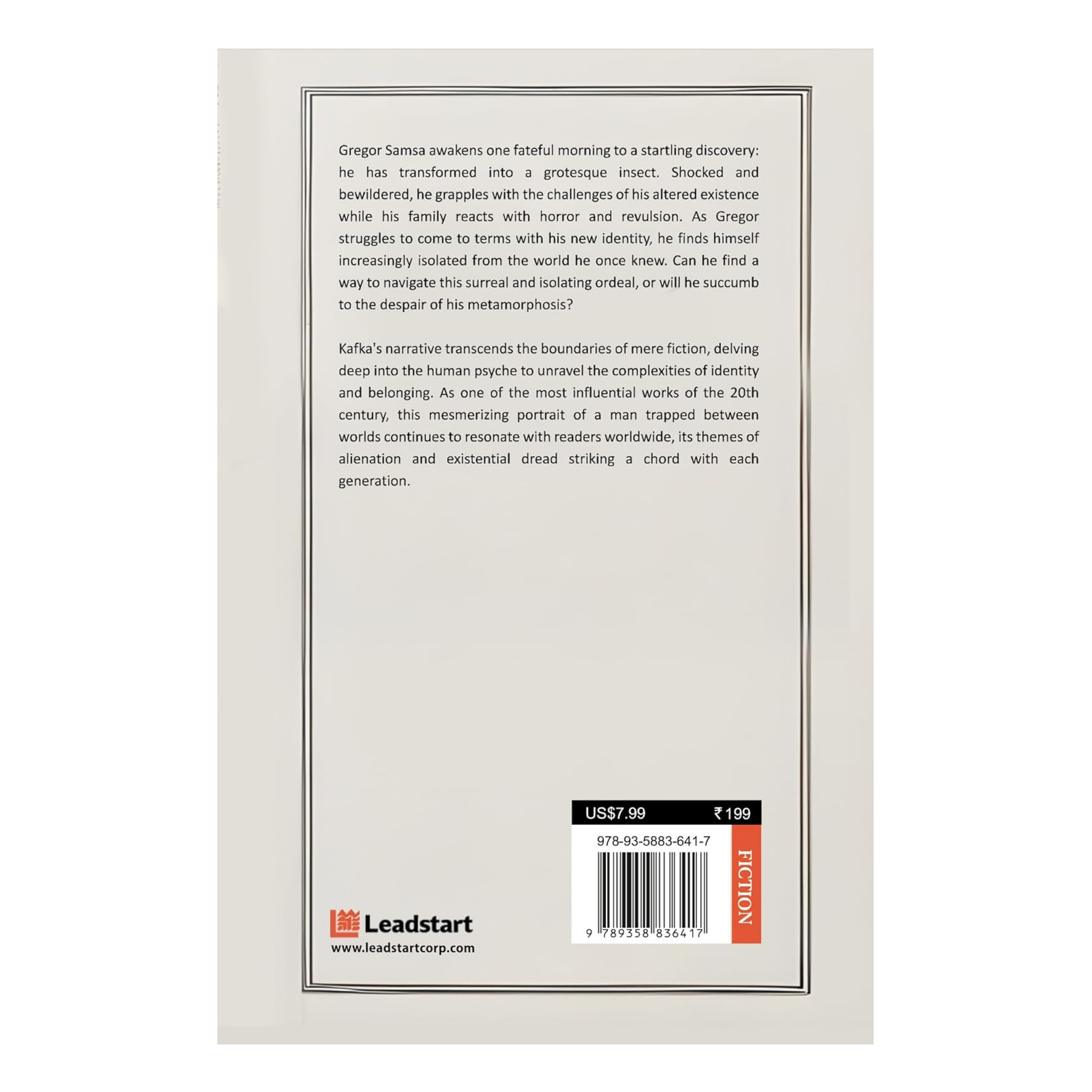 Metamorphosis by Franz Kafka [Premium Paperback]: An Unsettling Exploration of Identity and Alienation | Existential Literature |Classic Literature| Psychological Fiction| Metaphorical Allegory Paperback