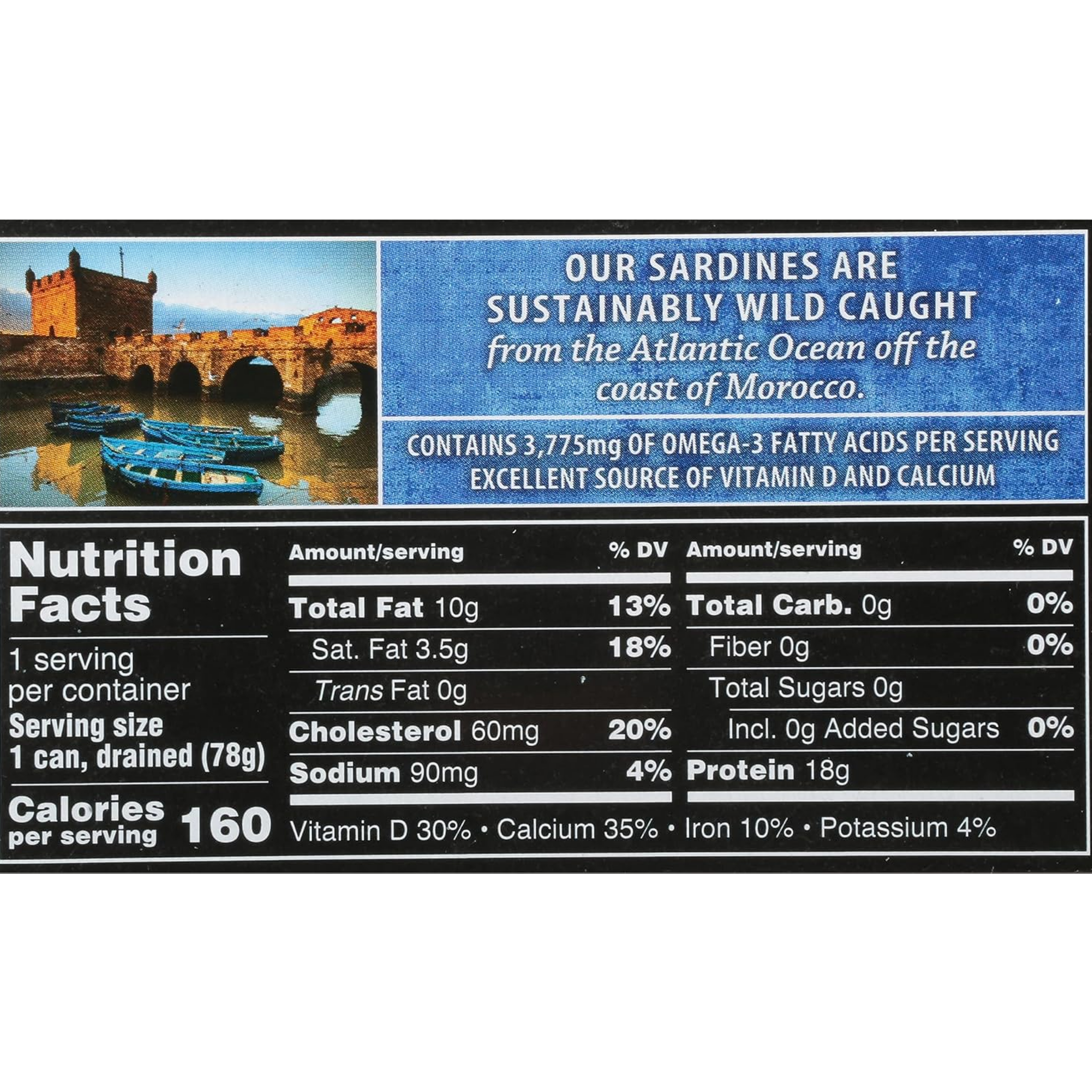 Crown Prince Sardines in Water, 4.25-Ounce Cans