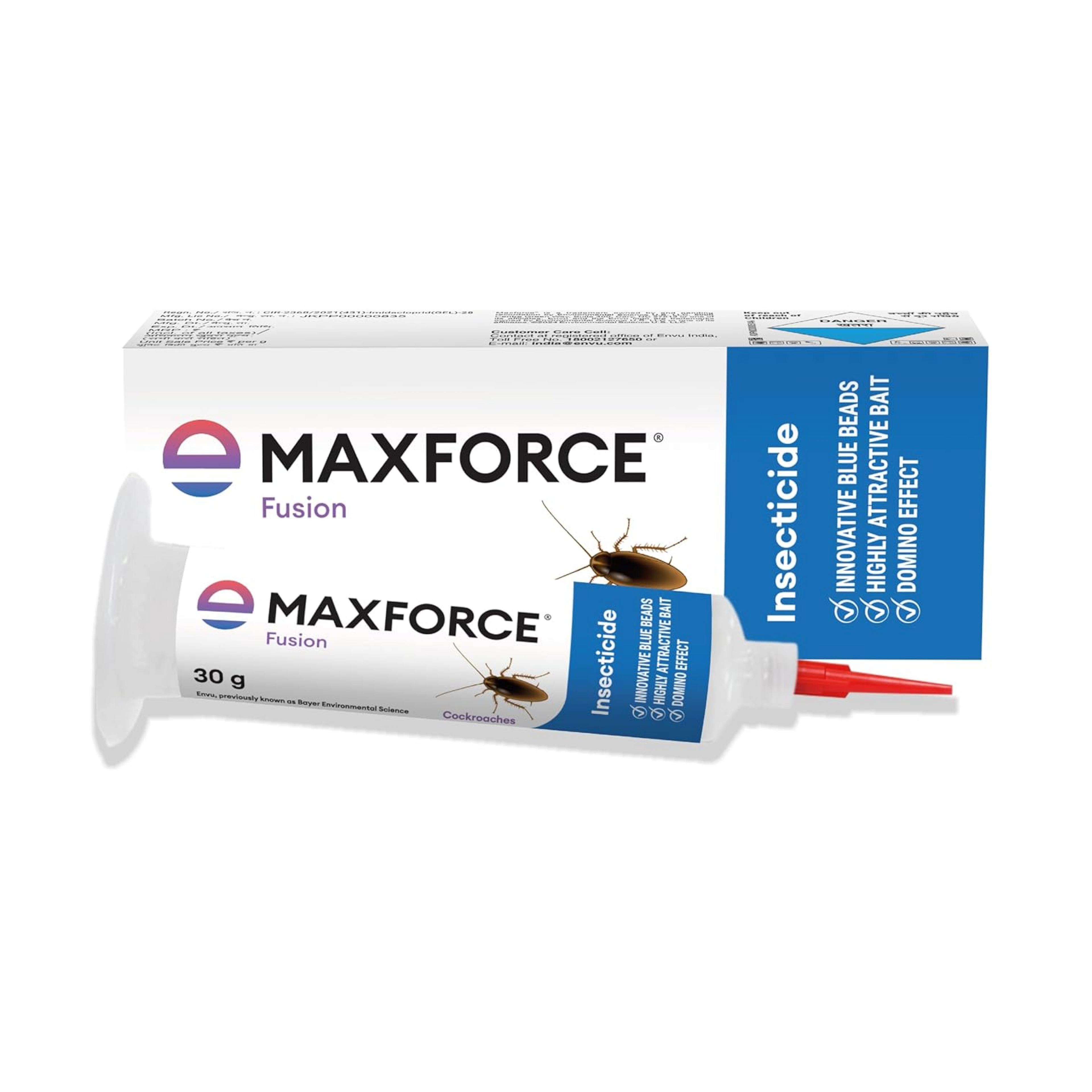Maxforce Fusion 30gm Cockroach killer gel for Home and Kitchen | Strong Anti Cockroach Gel | Home Pest Control