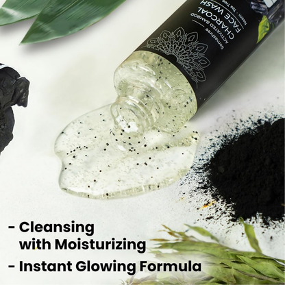 Pureus Herbals Somashree Activated Bamboo Charcoal Face Wash