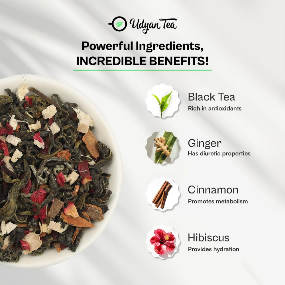 Udyan Tea Hibiscus Spice Green Tea