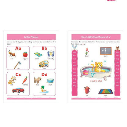 Jolly Kids Phonetic Reader From Sound to Words| Long & Short Vowel Sound| Consonant Blends| Pre-Primary Phonic Book for Kids| Ages 3-8 Years