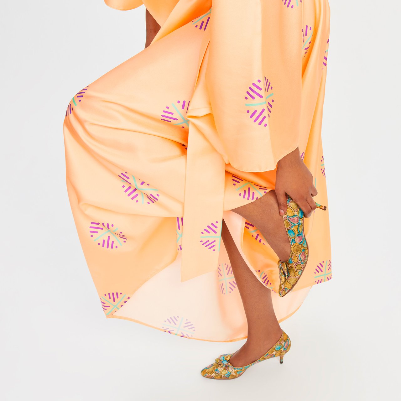 Soft Satin Silk Kaftan, Women's Caftan Dresses