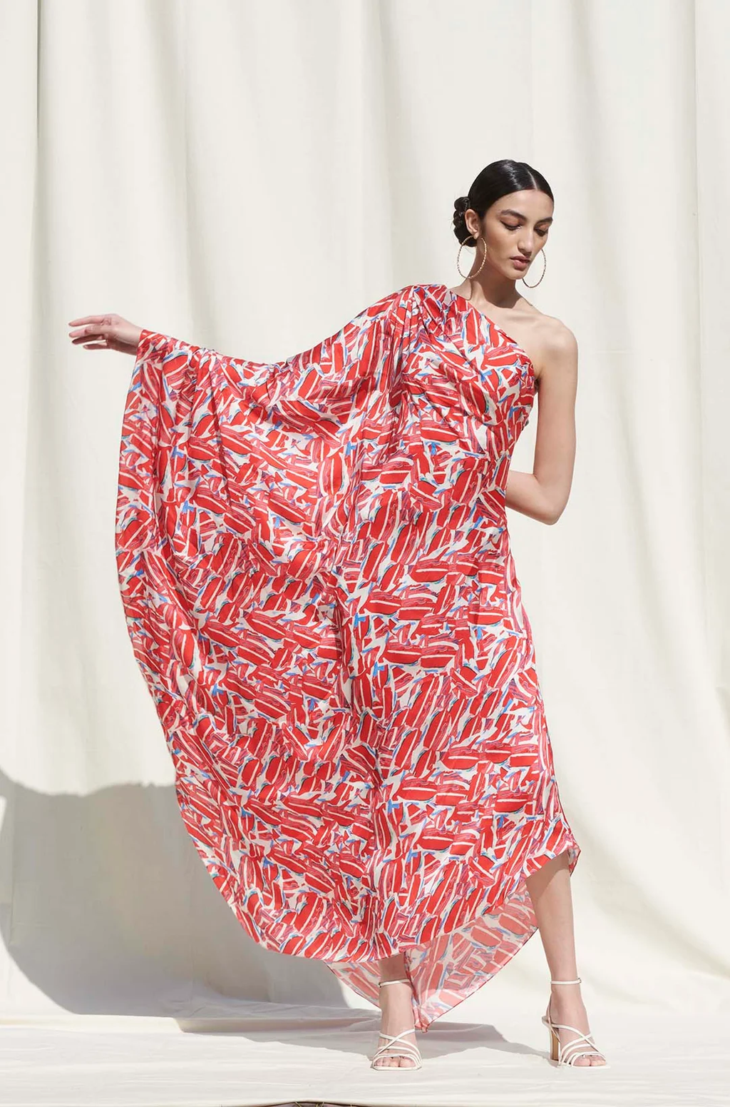 Lux Satin Off Shoulder  Kaftan For Women's